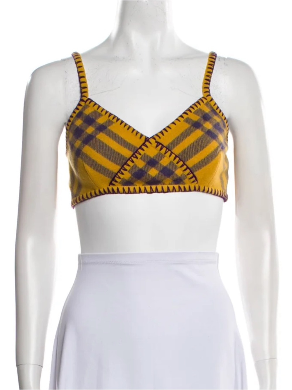 Burberry Check Wool Top